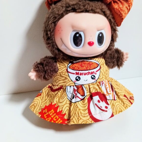 Labubu Maruchan Instant Ramen Inspired Dress and Satin Bow Outfit - Picture 4 of 5
